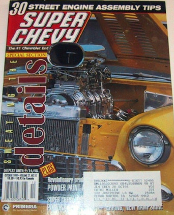 SUPER CHEVY 1998 OCT - DETAILS, LABONTE, REGGIE